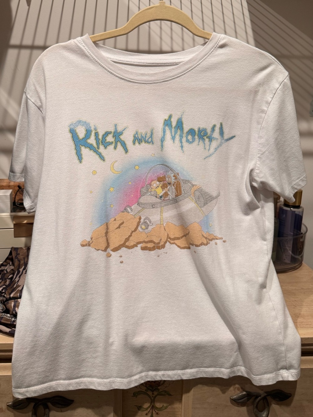 Rick and Morty White Graphic Kids Tee